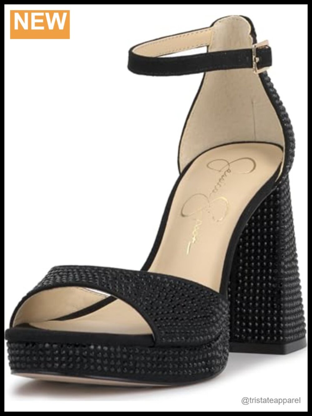 Platform High Heel Sandal Faux Suede Open Toe Ankle Strap
